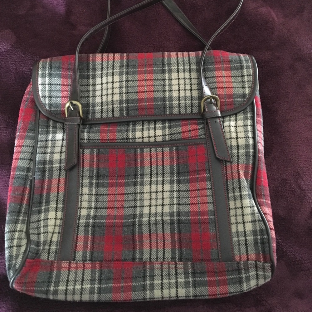 Plaid Charlotte Ronson shoulder bag